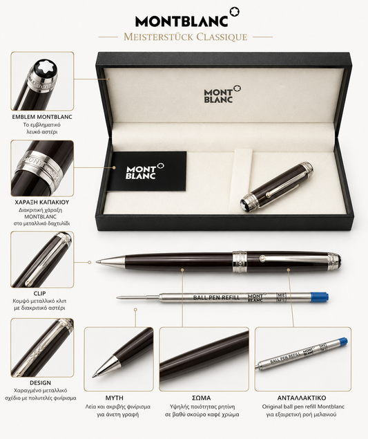 MB Luxury Pen 3A Brown / Silver
