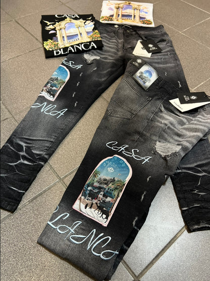 Jean Παντελόνι Casa Blanca Grey  Denim