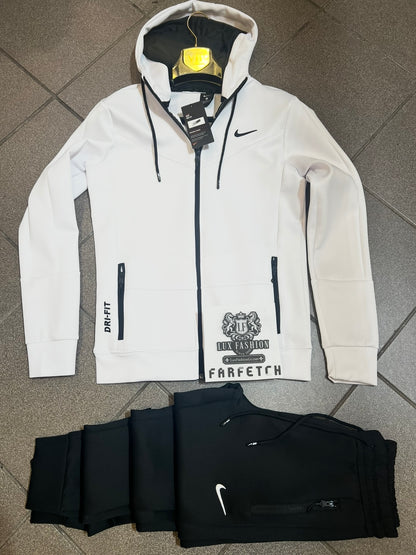 Φόρμα Nike Teck Dry Fit Tracksuit Λευκό/Μαύρο