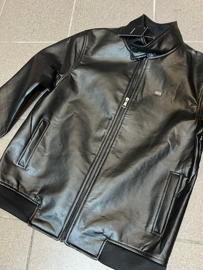 Leather Jacket Μαύρο Dolce & Gabbana