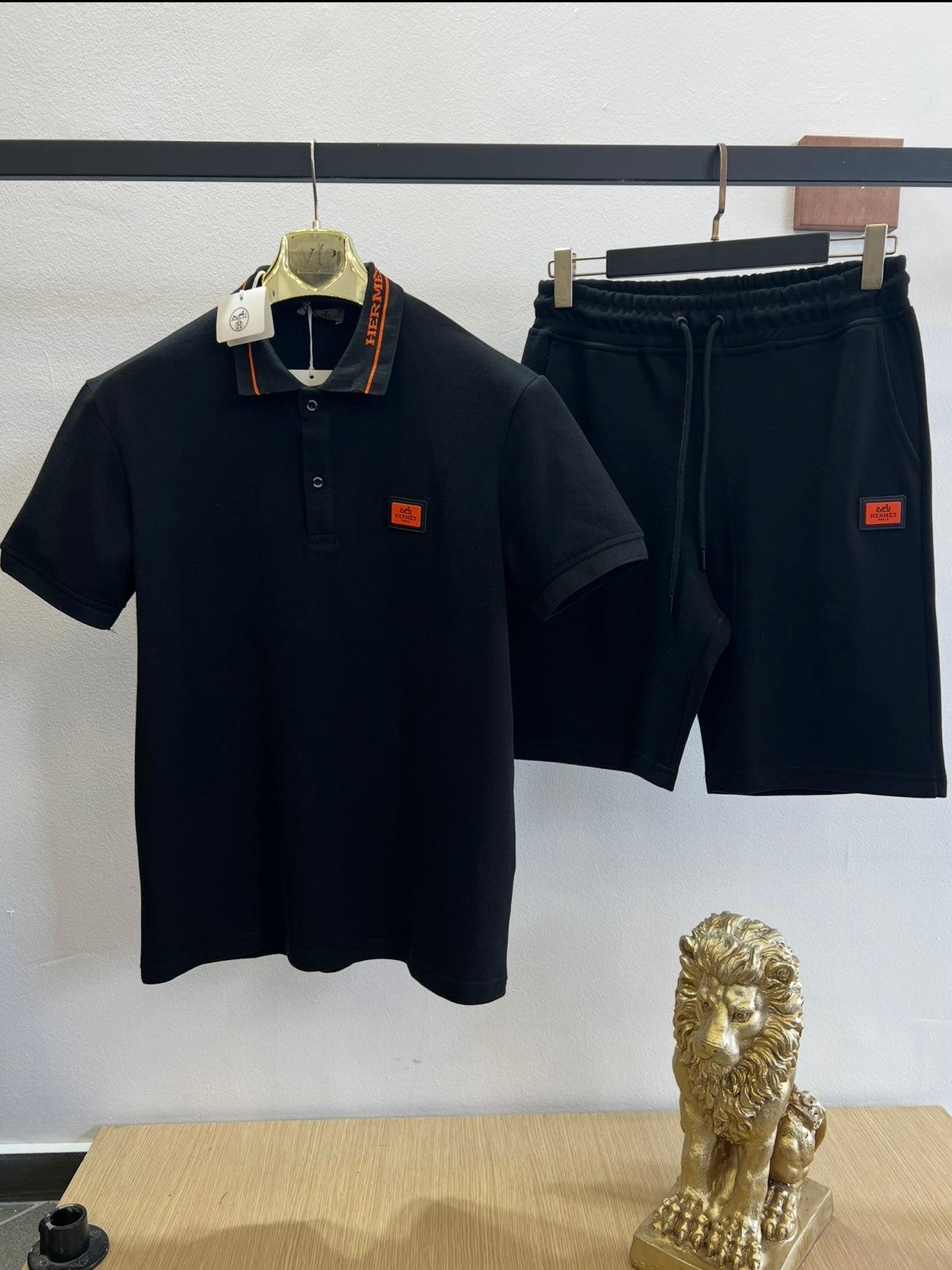 Summer Σετ 3Α Hermes Polo Μαύρο