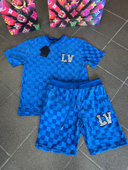 Velvet Σετ 3Α L.V Μπλέ