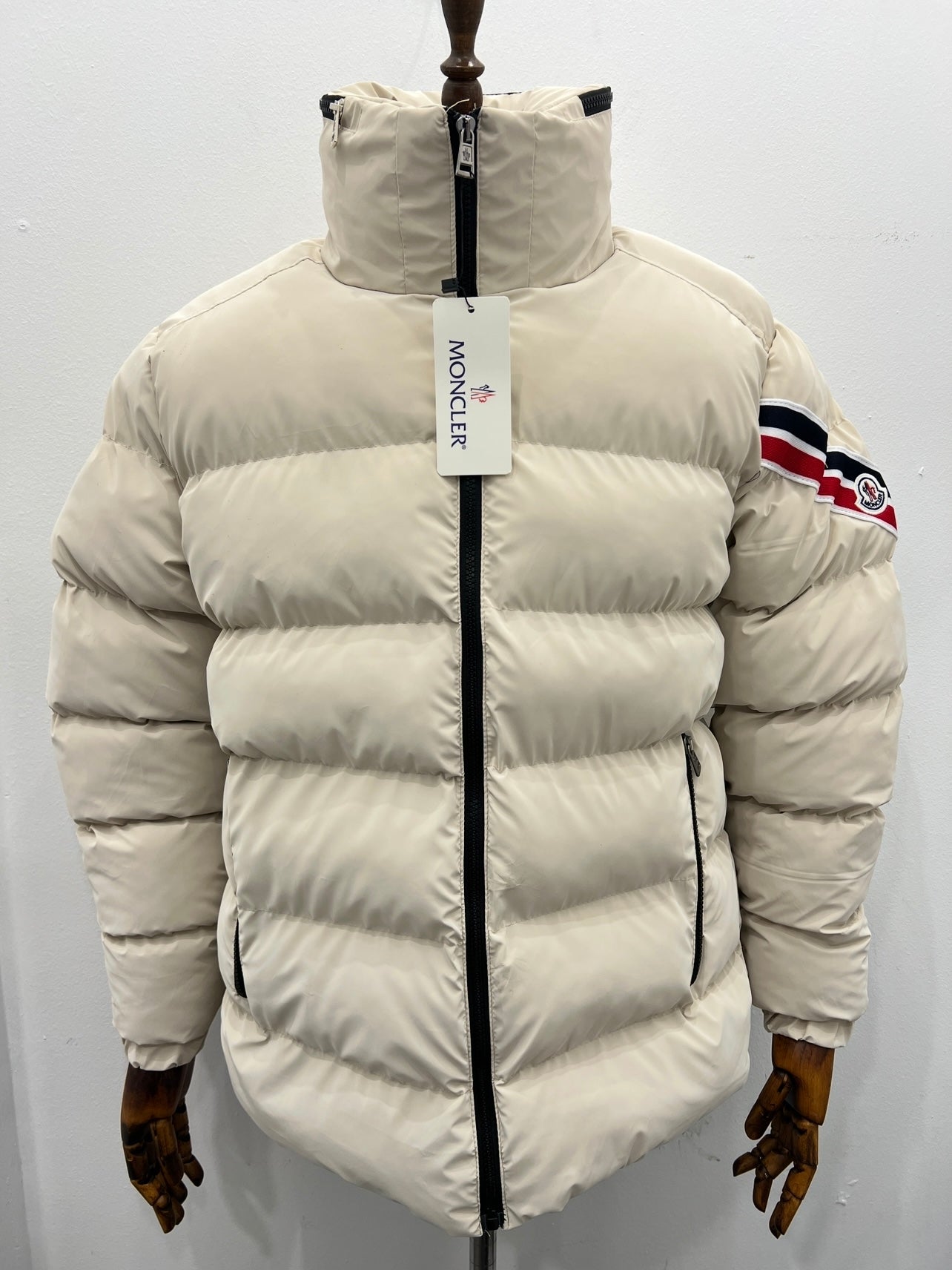 Jacket Μπέζ Moncler Μπουφάν Strip