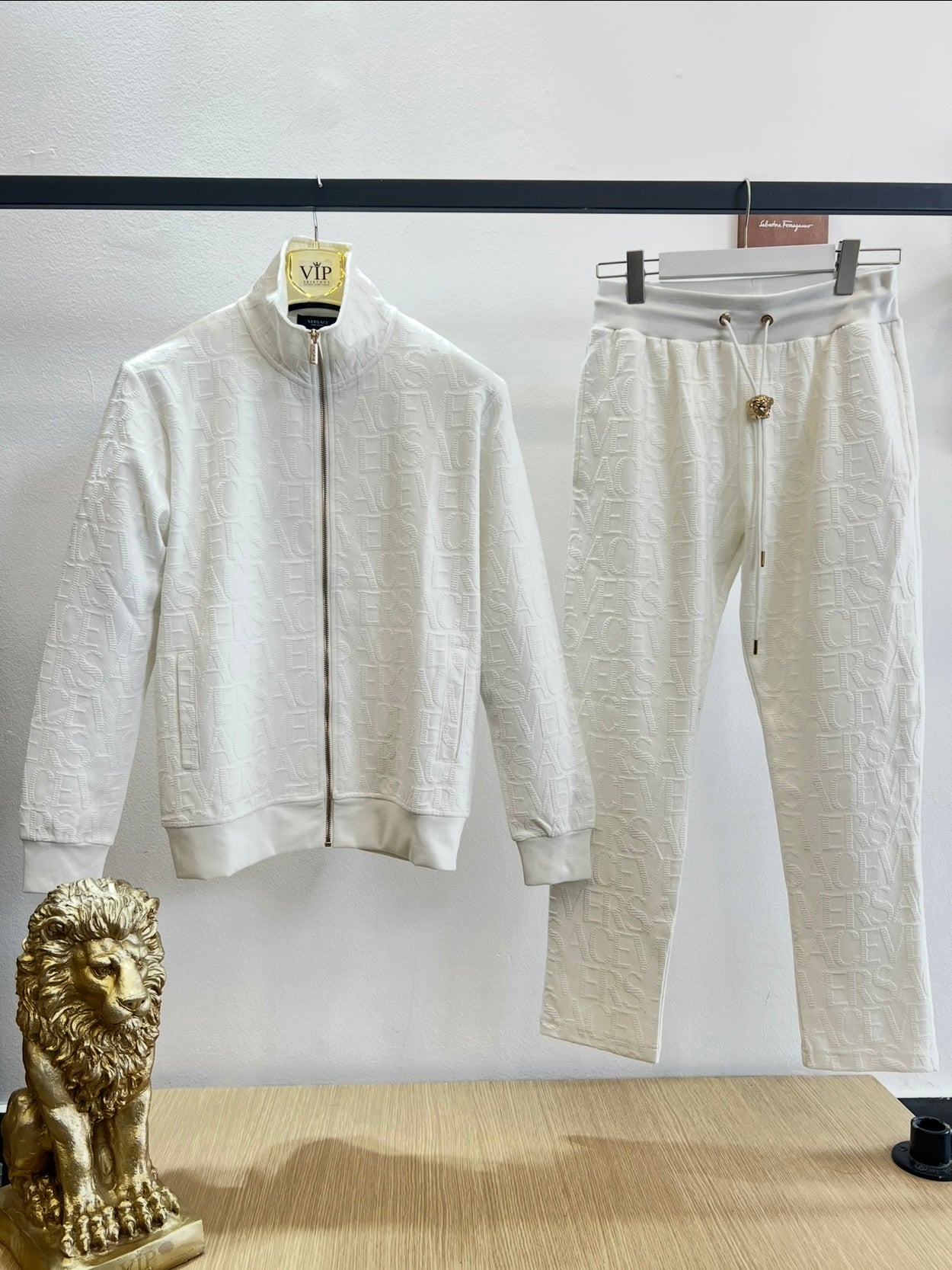 Σετ Versace 3A Tracksuit Λευκό