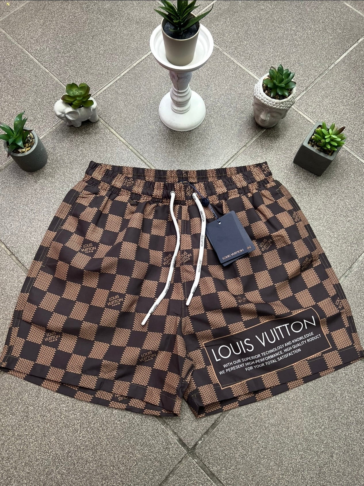 3A Μαγιό LsVn Damier Brown Swimwear