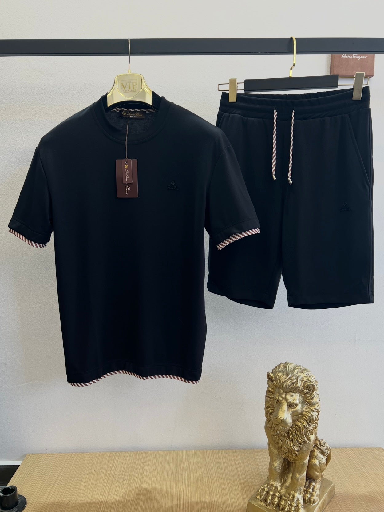 Summer Σετ 3Α Loro Piana Μαύρο Silk