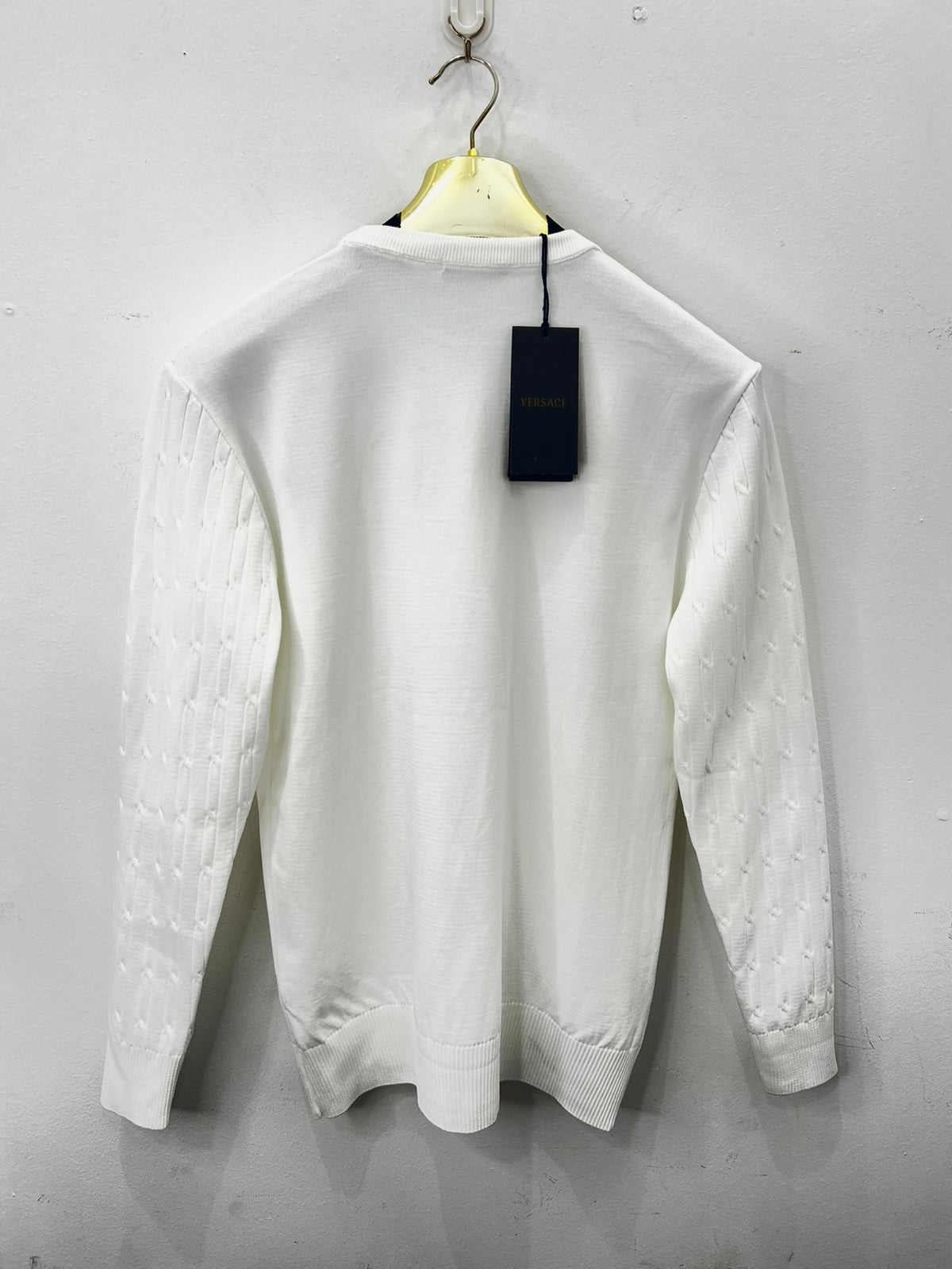 Sweater Versace Λευκό Cotton
