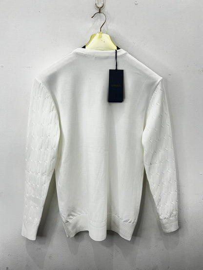 Sweater Versace Λευκό Cotton