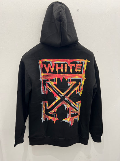 Hoodie Μαύρο Off-White OverSize Φούτερ