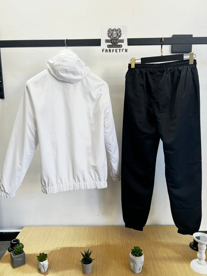 WindProof Lacoste Tracksuit Σετ Άσπρο