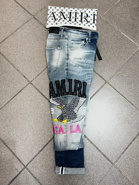 Jean Παντελόνι Amiri L.A Blue Eagle