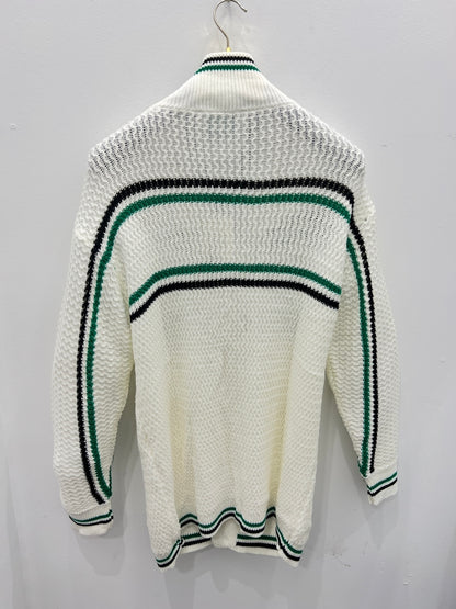 Sweater Ζακέτα Casa Blanca Πλεκτή Λευκή 3Α