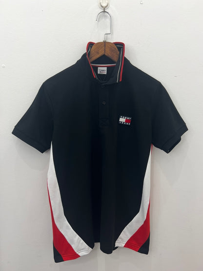 3A Polo Μαύρο Tommy Hilfiger Pique