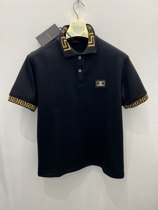 Polo Μπλούζα T-Shirt Versace Μαύρο