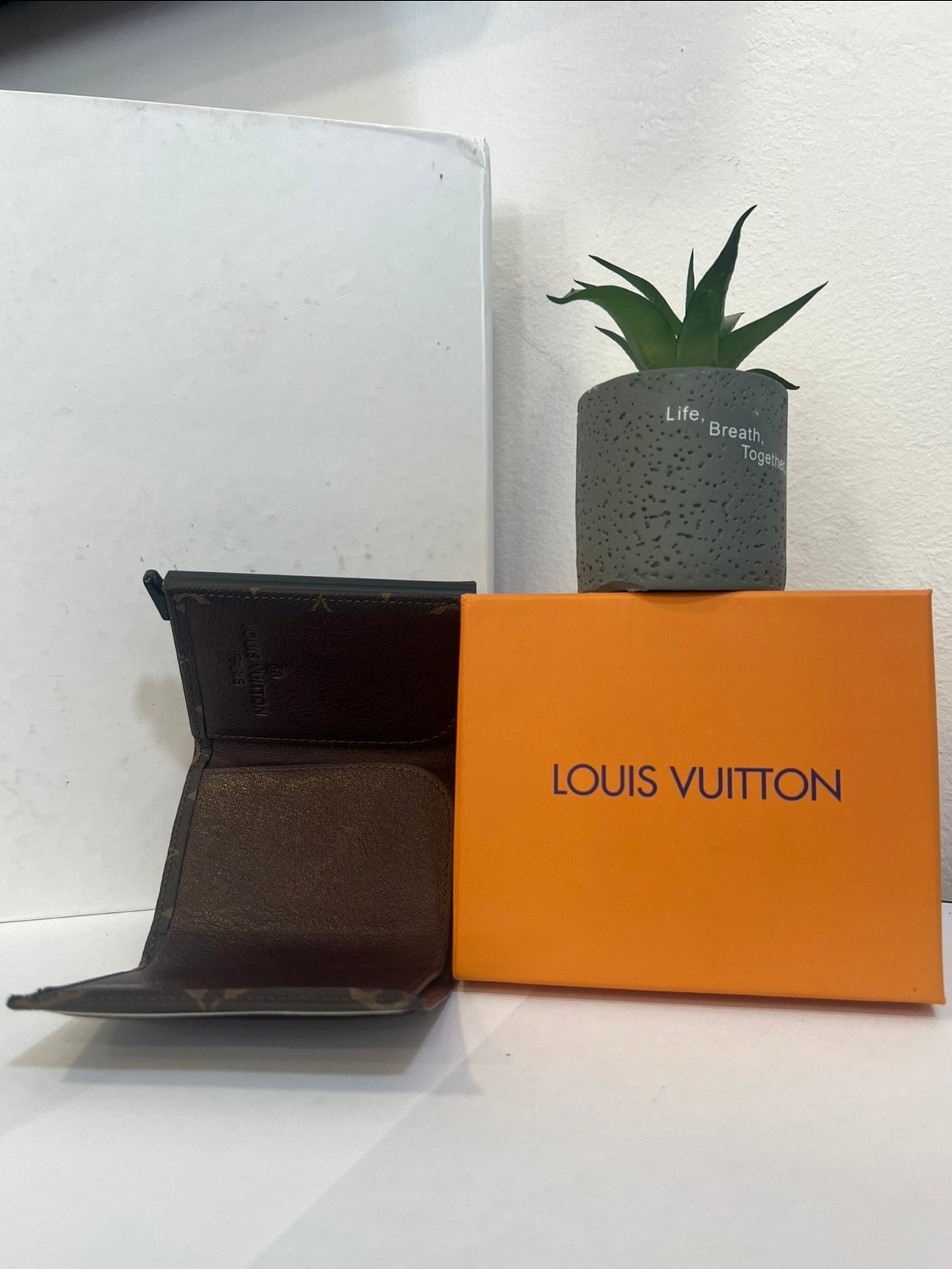 Leather LV Card Holder/Wallet Monogram Brown