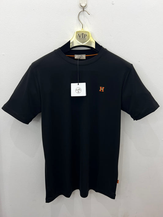 T-Shirt 3A Μαύρο Hermes Silk