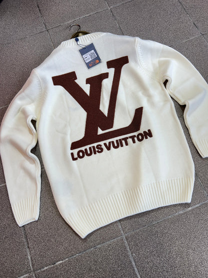 Sweater Πλεκτό LvN Λευκό 3Α