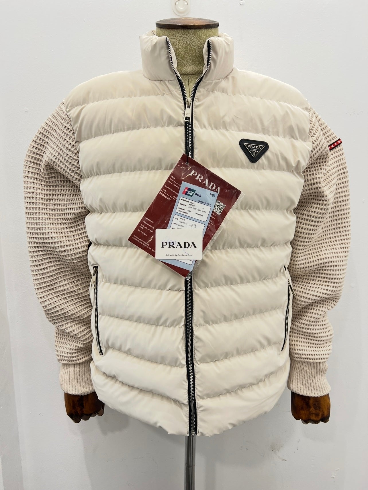 Puffer Μπέζ Prada 3Α Jacket