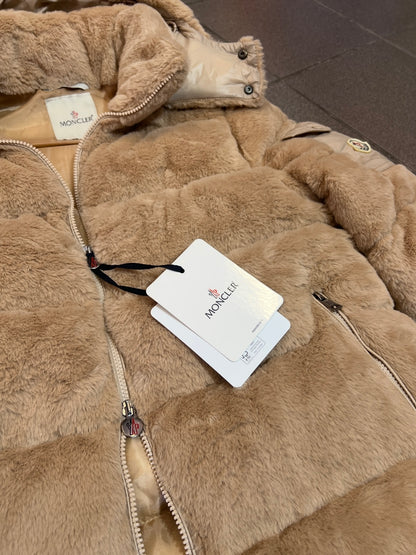 Fur Jacket Μπέζ Moncler Luxury 3Α