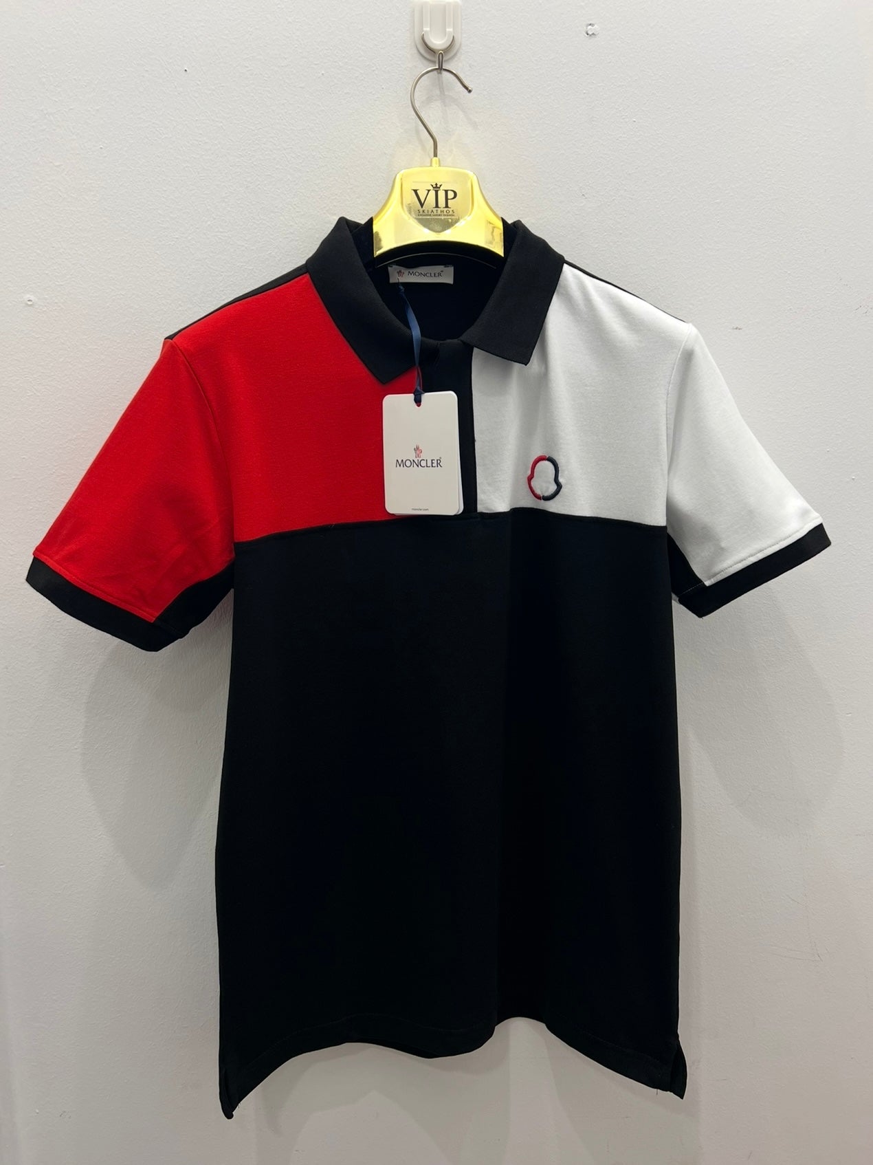 3A Polo Μαύρο Moncler Pique