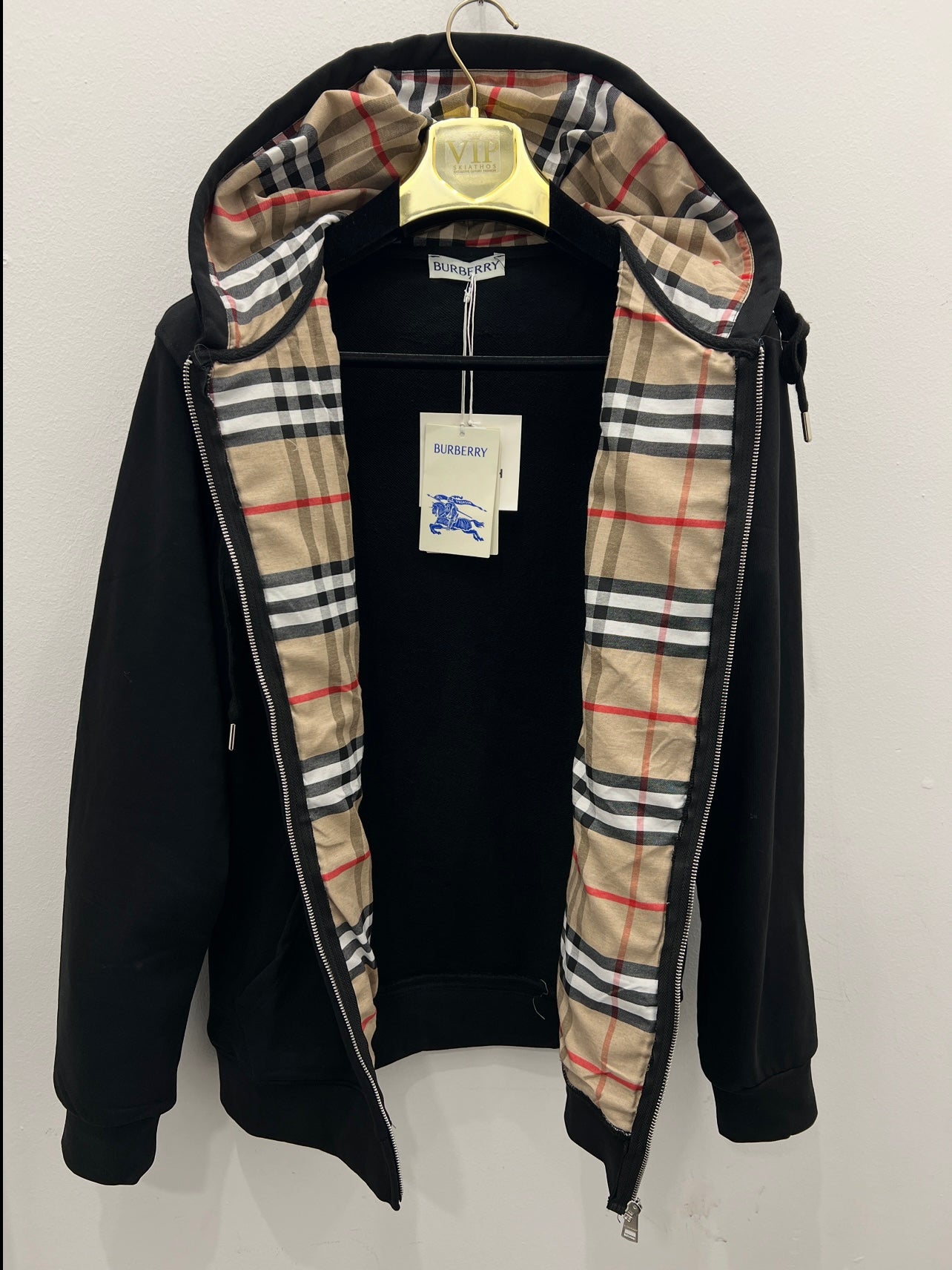 Zip Ζακέτα Burberry Μαύρη Classic