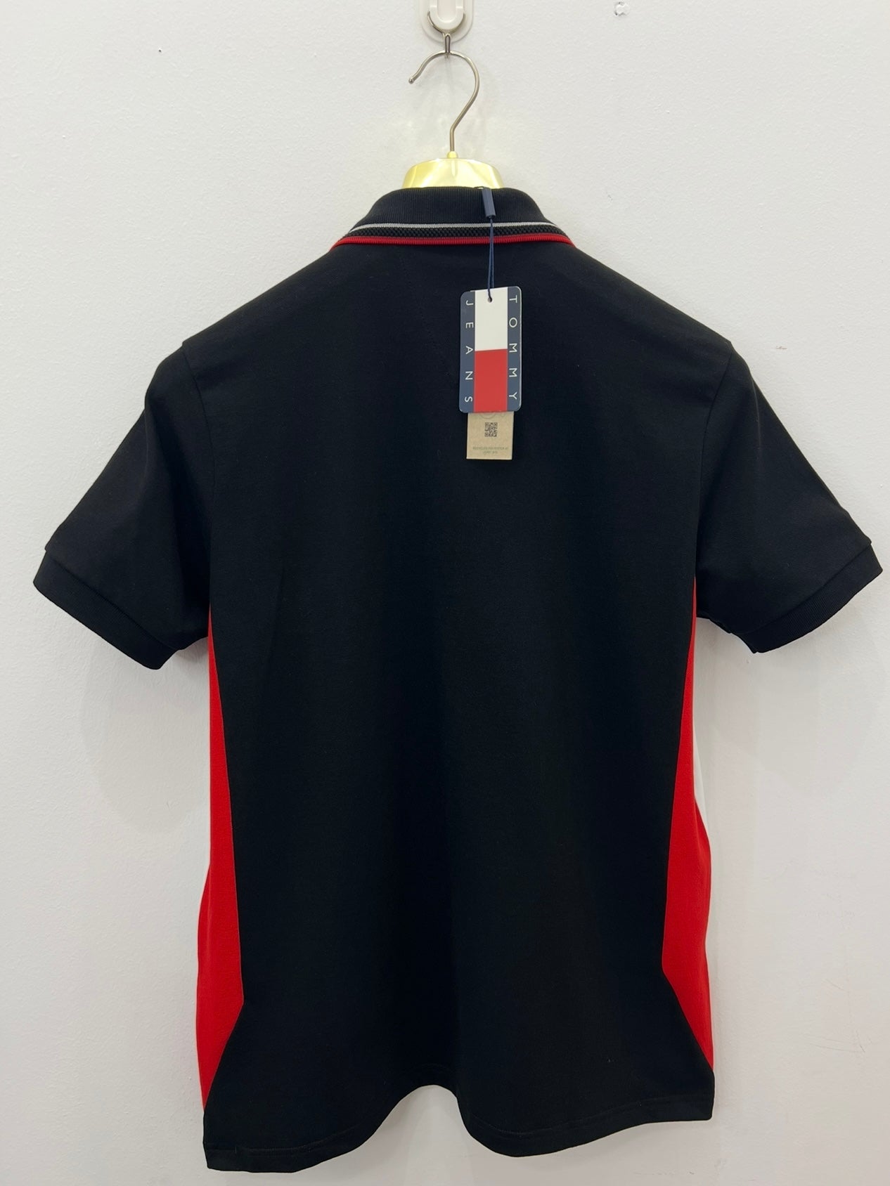 3A Polo Μαύρο Tommy Hilfiger Pique