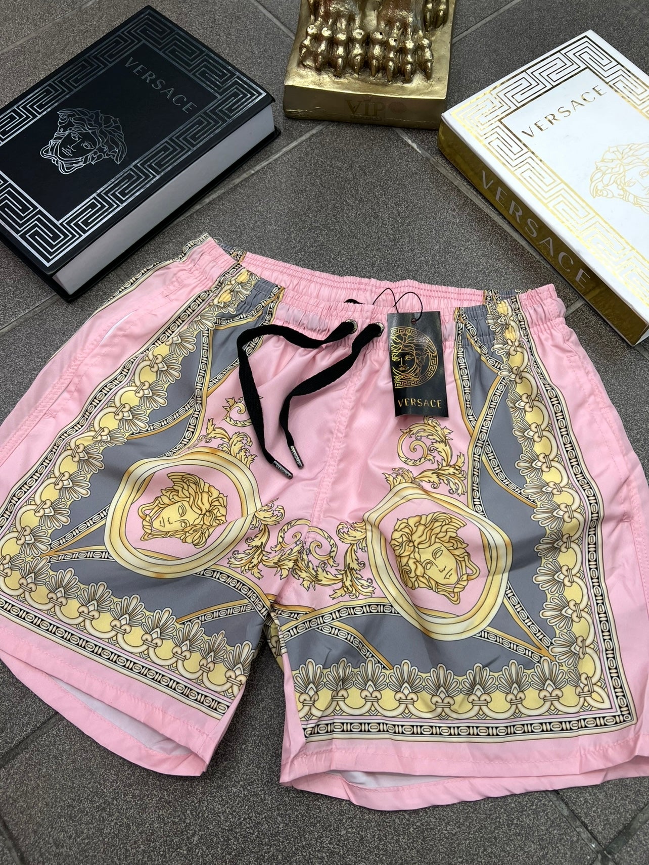 Versace Μαγιό Pink/Gold Swimwear