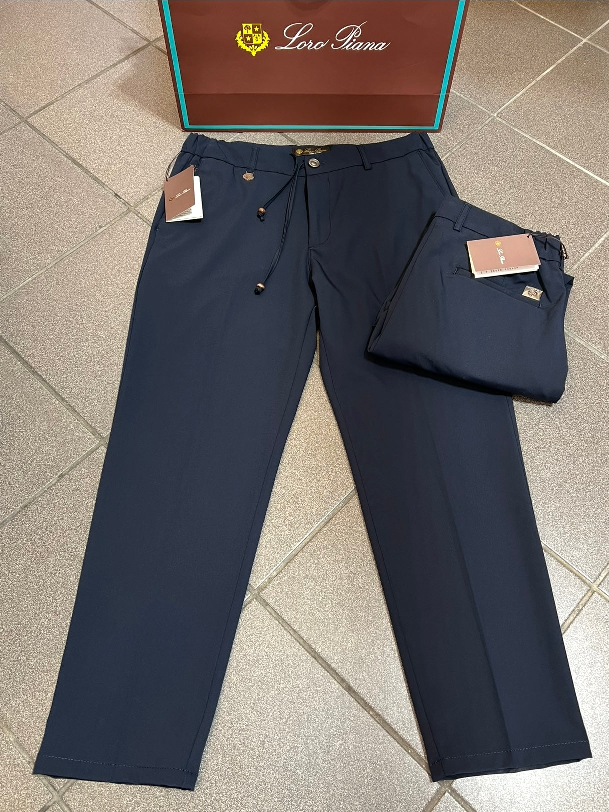 Παντελόνι Loro Piana Μπλέ Chino