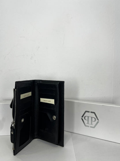 Leather Πορτοφόλι Philip Plein Μαύρο Multiuser