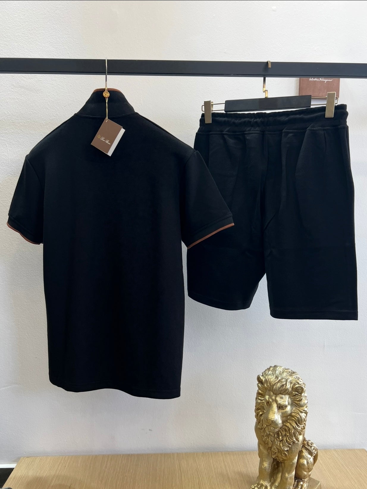 Summer Σετ 3Α Loro Piana Polo Μαύρο