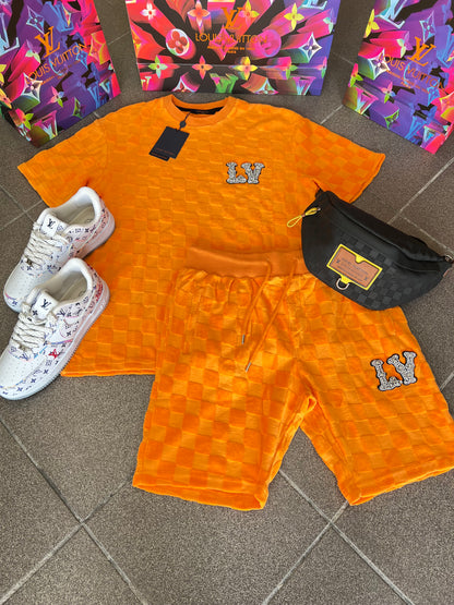 Velvet Σετ 3Α L.V Πορτοκαλί