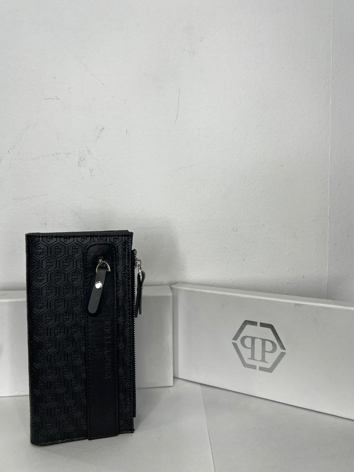 Leather Πορτοφόλι Philip Plein Μαύρο Multiuser