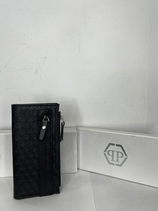 Leather Πορτοφόλι Philip Plein Μαύρο Multiuser
