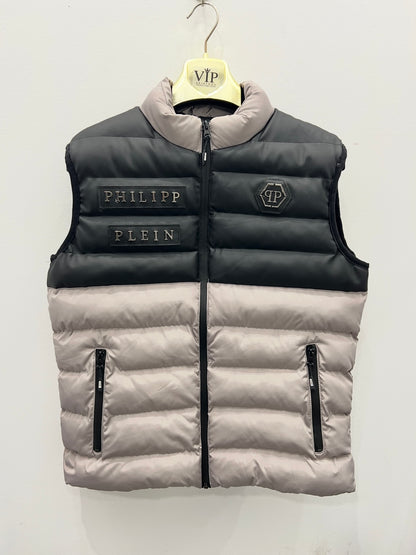 Vest Γιλέκο Philip Plein Αμάνικο Μπέζ