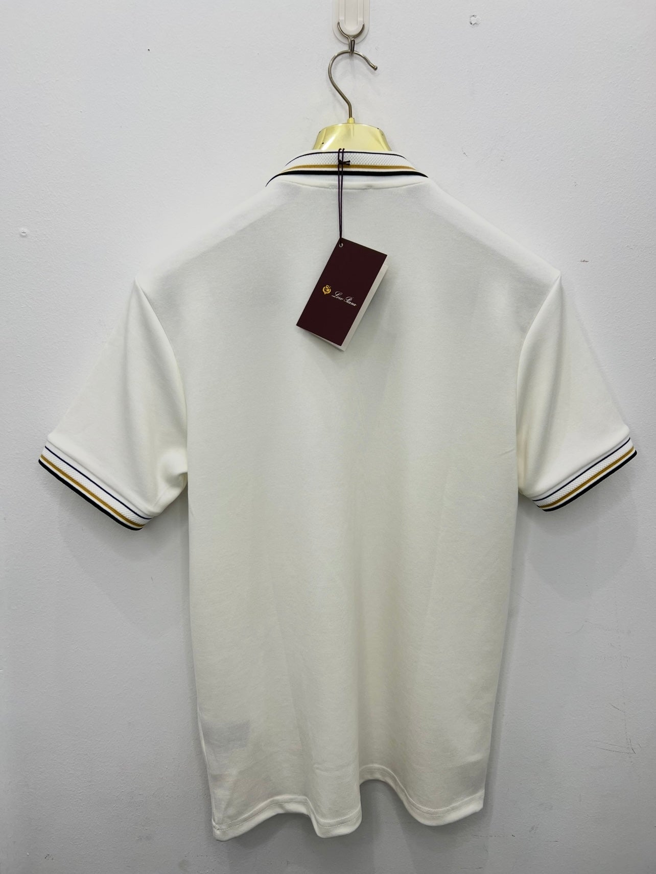 Polo Μπλούζα 3A Loro Piana Άσπρη