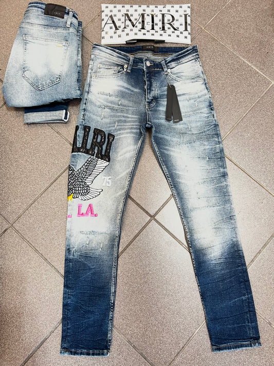 Jean Παντελόνι Amiri L.A Blue Eagle