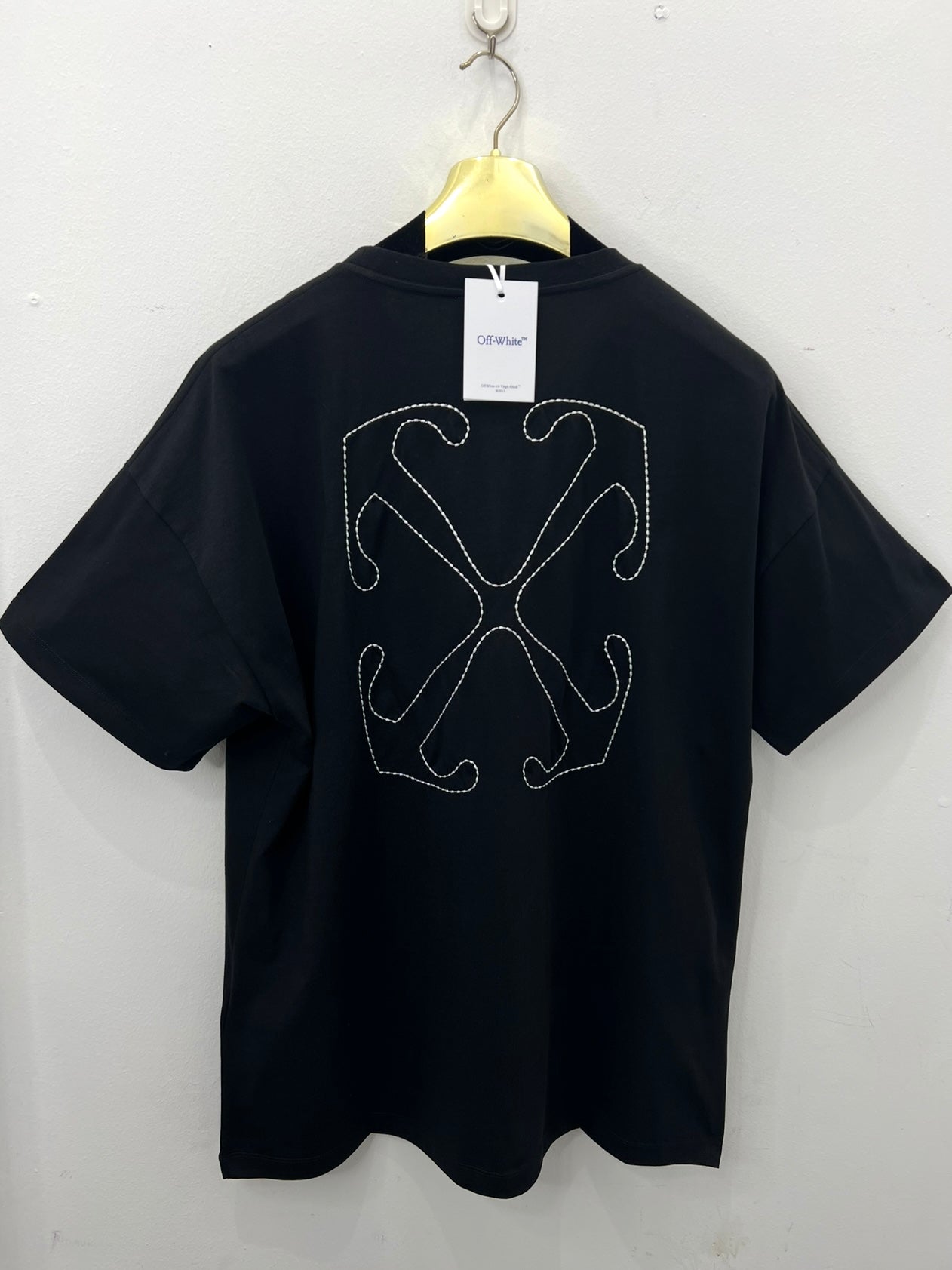3A Off White Oversized T-Shirt Μαύρο