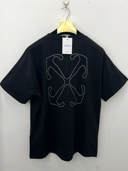 3A Off White Oversized T-Shirt Μαύρο