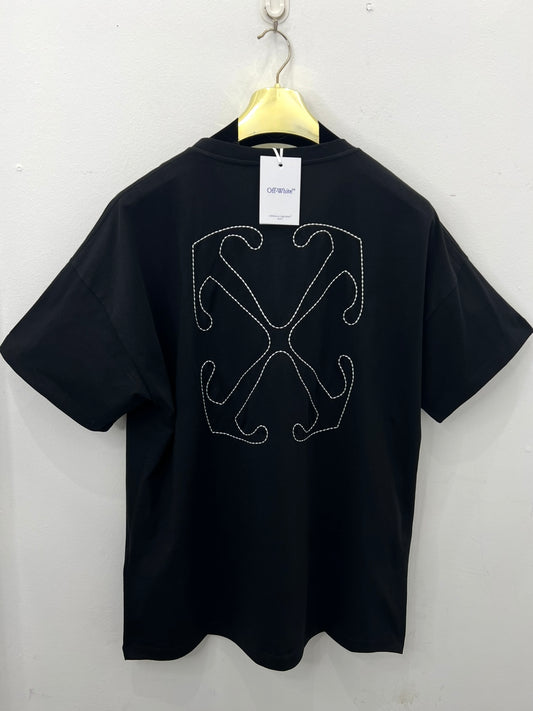 3A Off White Oversized T-Shirt Μαύρο