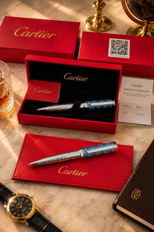 CT Luxury 3A Pen Mosaic Blue / Silver Limited Edition