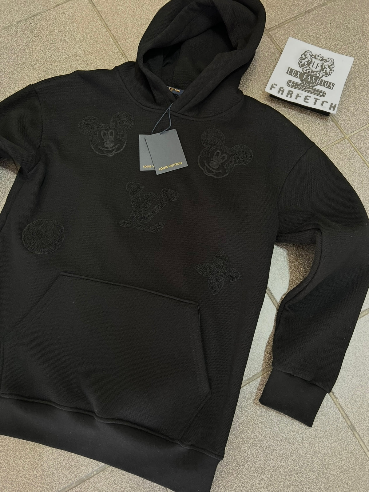 3A Hoodie Ls.Vn Μαύρο OverFit