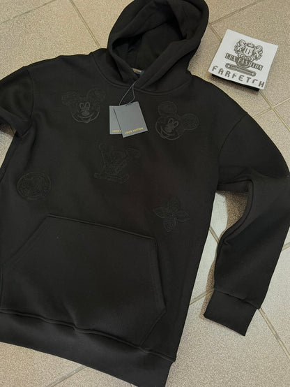 3A Hoodie Ls.Vn Μαύρο OverFit