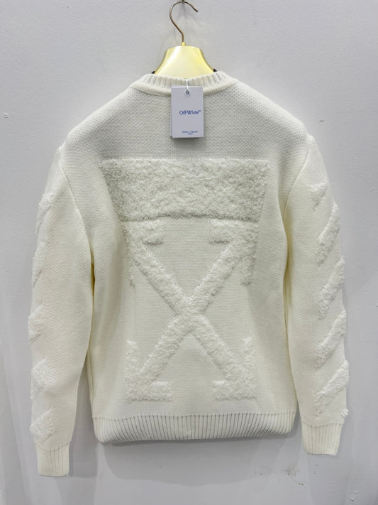 Sweater Πλεκτό Off White Άσπρο 3Α