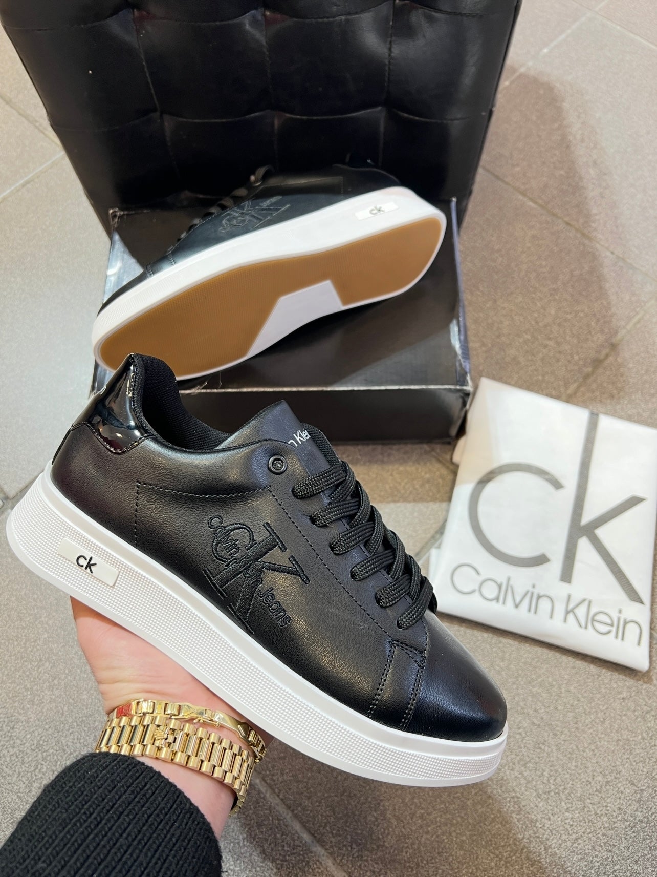 Calvin Klein Sneaker Μαύρο Loustrin