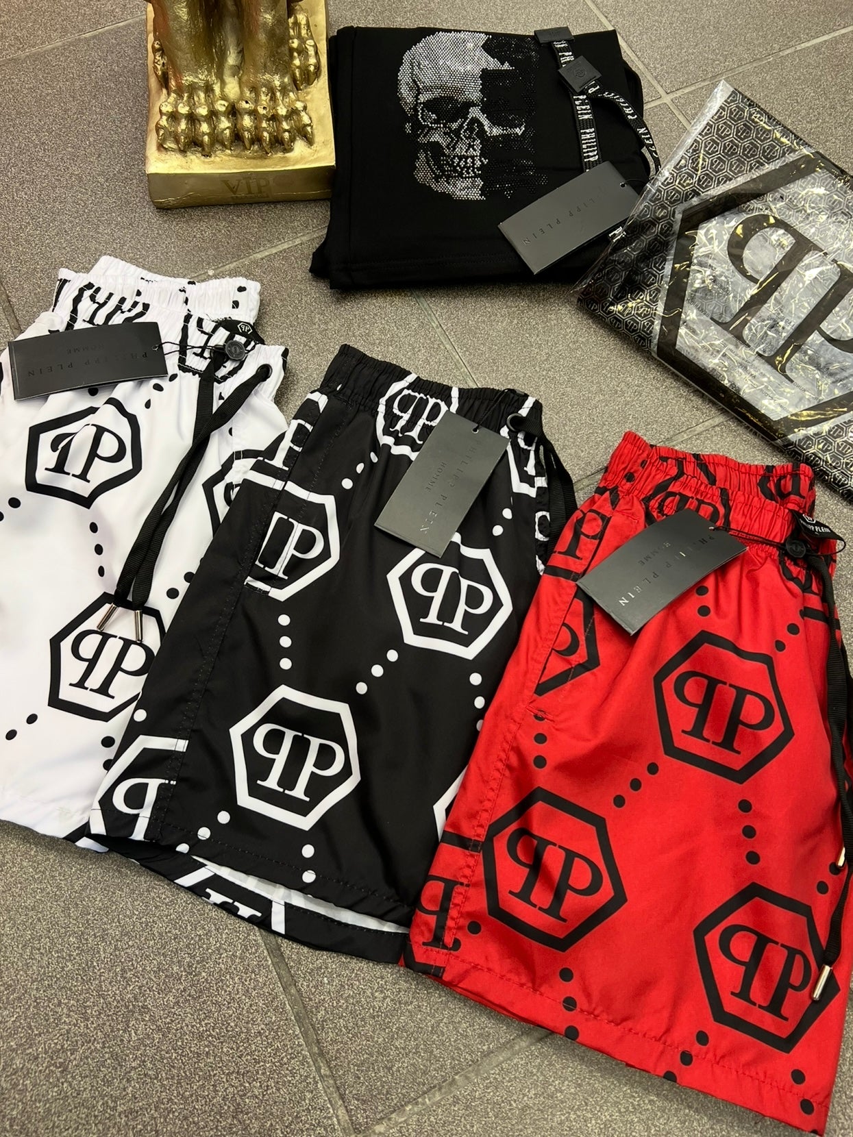 Philip Plein Μαγιό Black/White Swimwear