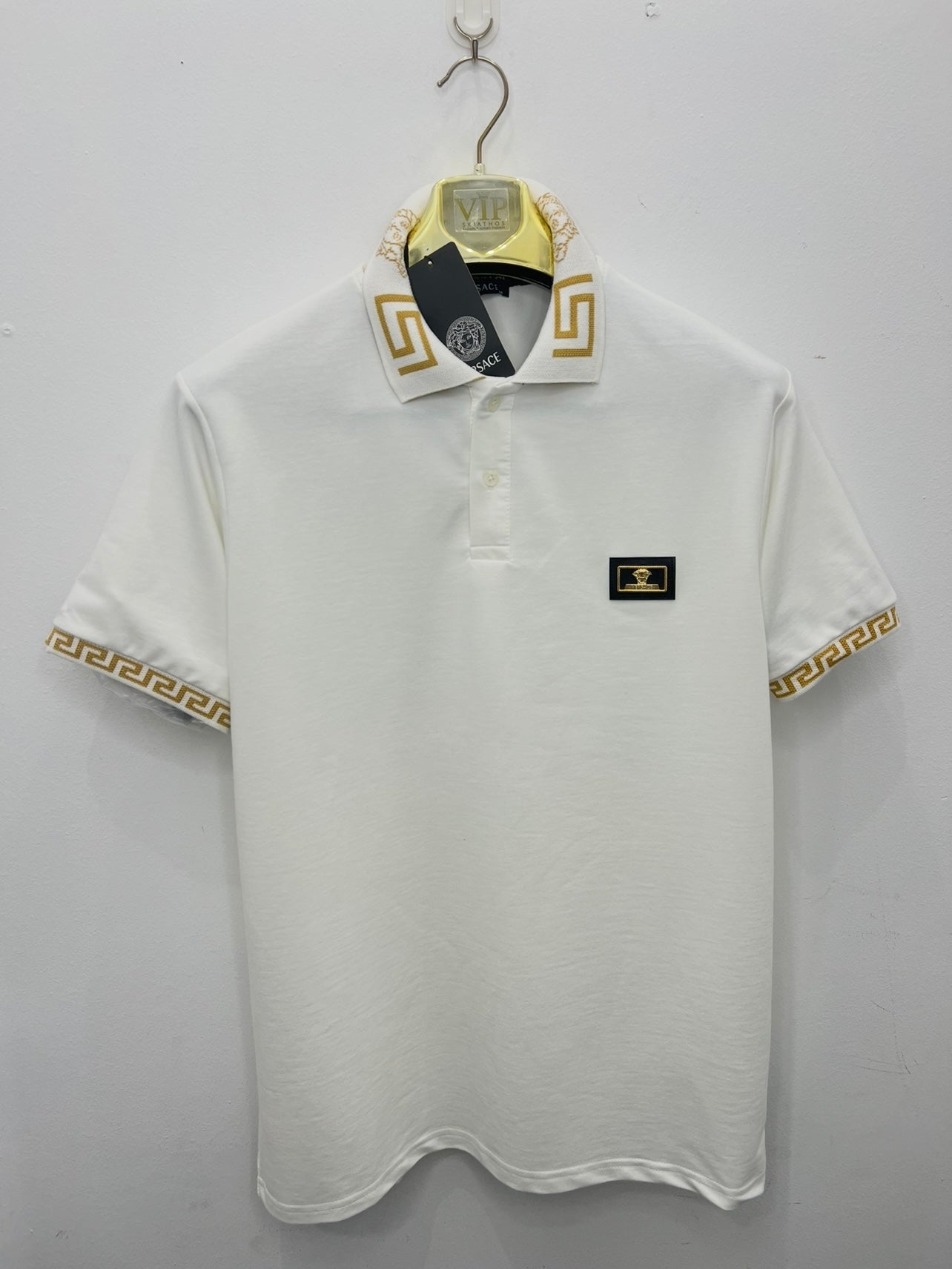 Polo Μπλούζα 3A Versace Άσπρη