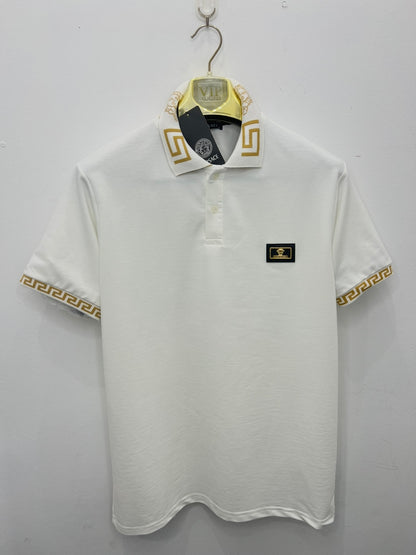 Polo Μπλούζα 3A Versace Άσπρη