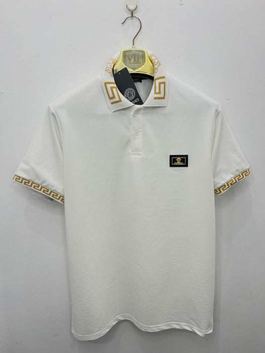 Polo Μπλούζα 3A Versace Άσπρη