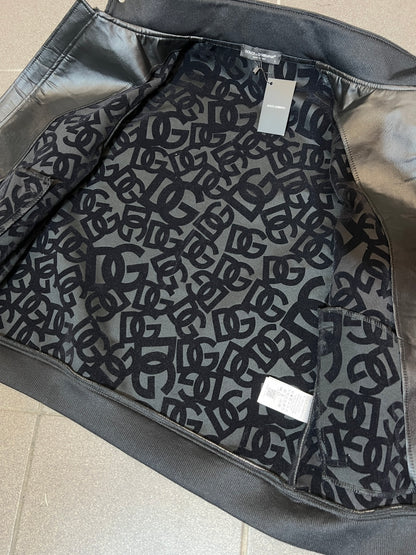 Leather Jacket Μαύρο Dolce & Gabbana