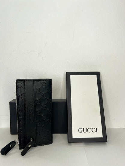 Leather Πορτοφόλι GC Μαύρο Multiuser
